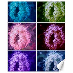 Closing Queen Annes Lace Collage (vertical) Canvas 16  X 20  by okhismakingart