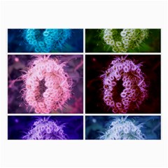 Closing Queen Annes Lace Collage (vertical) Large Glasses Cloth (2-side) by okhismakingart