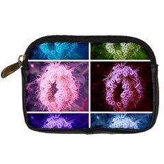 Closing Queen Annes Lace Collage (vertical) Digital Camera Leather Case by okhismakingart