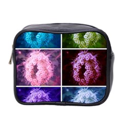 Closing Queen Annes Lace Collage (vertical) Mini Toiletries Bag (two Sides) by okhismakingart