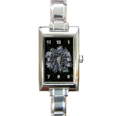 Queen Annes Lace In White Rectangle Italian Charm Watch by okhismakingart