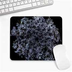 Queen Annes Lace In White Large Mousepads by okhismakingart