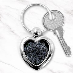 Queen Annes Lace In White Key Chains (heart)  by okhismakingart