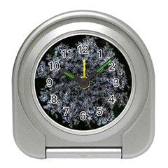 Queen Annes Lace In White Travel Alarm Clock by okhismakingart