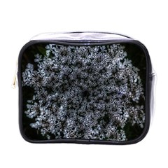 Queen Annes Lace In White Mini Toiletries Bag (one Side) by okhismakingart