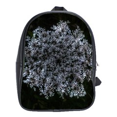 Queen Annes Lace In White School Bag (xl) by okhismakingart