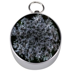 Queen Annes Lace In White Silver Compasses by okhismakingart