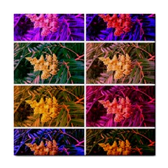 Sideways Sumac Collage Tile Coasters by okhismakingart