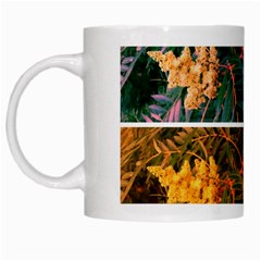 Sideways Sumac Collage White Mugs by okhismakingart