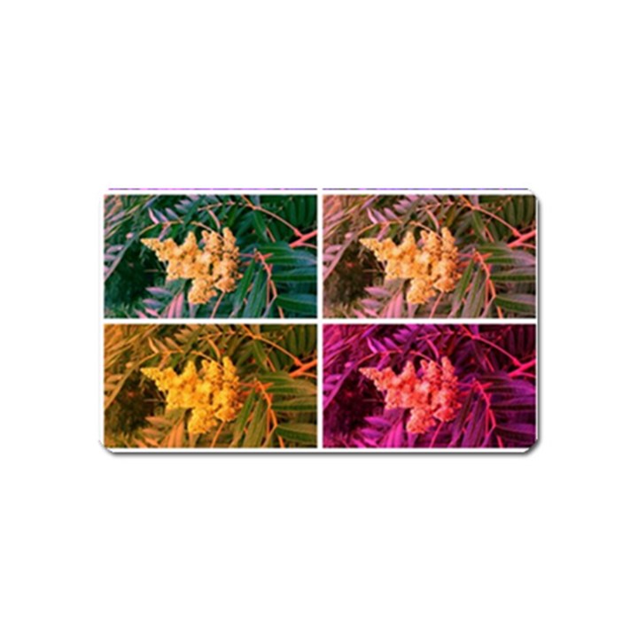 Sideways Sumac Collage Magnet (Name Card)