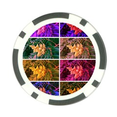 Sideways Sumac Collage Poker Chip Card Guard (10 Pack) by okhismakingart