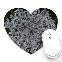 Queen Annes Lace Original Heart Mousepads by okhismakingart