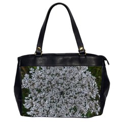 Queen Annes Lace Original Oversize Office Handbag (2 Sides) by okhismakingart