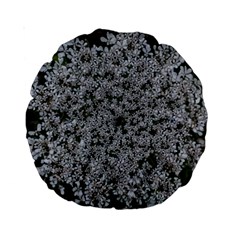 Queen Annes Lace Original Standard 15  Premium Round Cushions by okhismakingart