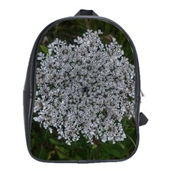 Queen Annes Lace Original School Bag (xl) by okhismakingart