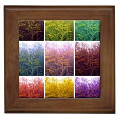 Goldenrod Collage Framed Tiles