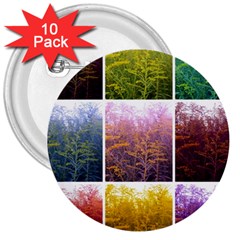 Goldenrod Collage 3  Buttons (10 Pack)  by okhismakingart