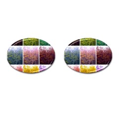 Goldenrod Collage Cufflinks (oval) by okhismakingart