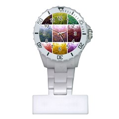 Goldenrod Collage Plastic Nurses Watch