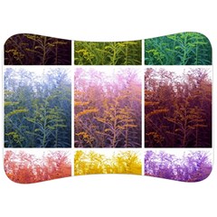 Goldenrod Collage Velour Seat Head Rest Cushion by okhismakingart