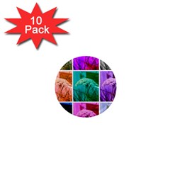 Color Block Queen Annes Lace Collage 1  Mini Magnet (10 Pack)  by okhismakingart