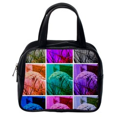 Color Block Queen Annes Lace Collage Classic Handbag (one Side)