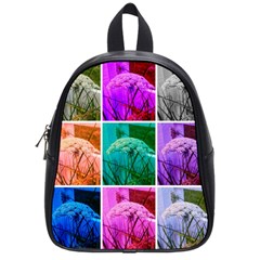 Color Block Queen Annes Lace Collage School Bag (small) by okhismakingart