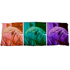 Color Block Queen Annes Lace Collage Body Pillow Case (dakimakura) by okhismakingart