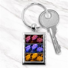 Primary Color Queen Anne s Lace Key Chains (rectangle)  by okhismakingart