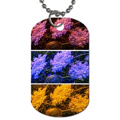 Primary Color Queen Anne s Lace Dog Tag (one Side) by okhismakingart