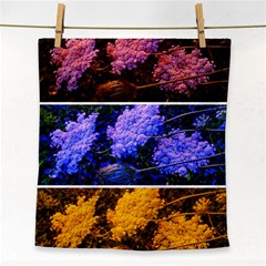 Primary Color Queen Anne s Lace Face Towel by okhismakingart