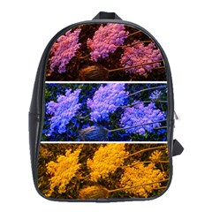 Primary Color Queen Anne s Lace School Bag (large) by okhismakingart