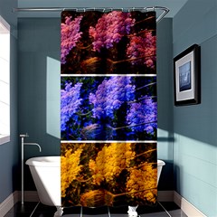 Primary Color Queen Anne s Lace Shower Curtain 36  X 72  (stall)  by okhismakingart