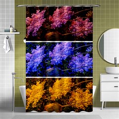 Primary Color Queen Anne s Lace Shower Curtain 48  X 72  (small)  by okhismakingart