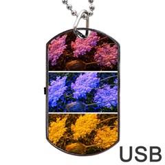 Primary Color Queen Anne s Lace Dog Tag Usb Flash (one Side) by okhismakingart