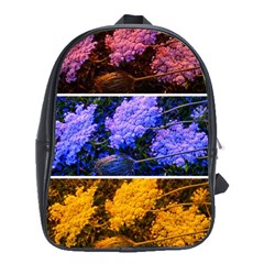 Primary Color Queen Anne s Lace School Bag (xl) by okhismakingart