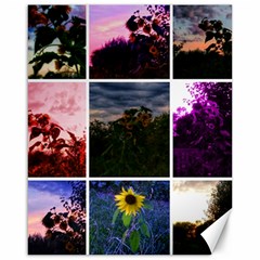 Sunflower Collage Canvas 16  X 20  by okhismakingart