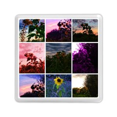 Sunflower Collage Memory Card Reader (square) by okhismakingart