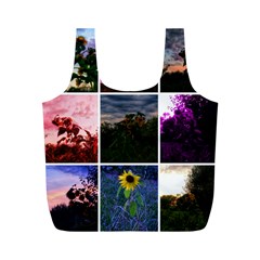 Sunflower Collage Full Print Recycle Bag (m) by okhismakingart