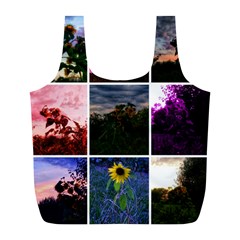 Sunflower Collage Full Print Recycle Bag (l) by okhismakingart