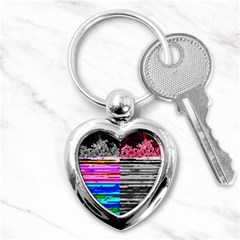 Double Static Wall Queen Annes Lace Key Chains (heart)  by okhismakingart