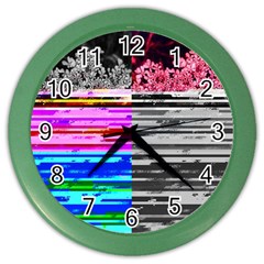 Double Static Wall Queen Annes Lace Color Wall Clock by okhismakingart