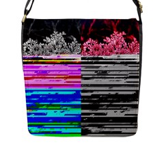 Double Static Wall Queen Annes Lace Flap Closure Messenger Bag (l) by okhismakingart