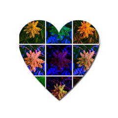 Sumac Collage Heart Magnet by okhismakingart