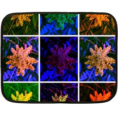 Sumac Collage Fleece Blanket (mini) by okhismakingart