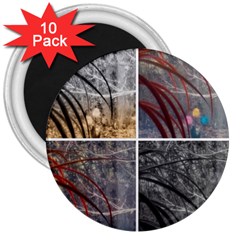 Winter Tulips 3  Magnets (10 Pack)  by okhismakingart