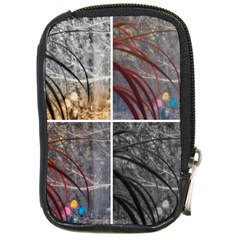 Winter Tulips Compact Camera Leather Case by okhismakingart