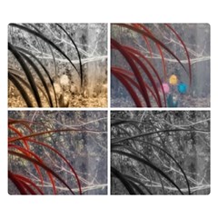 Winter Tulips Double Sided Flano Blanket (small)  by okhismakingart