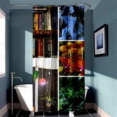 Floral Collage Shower Curtain 36  X 72  (stall)  by okhismakingart