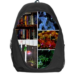 Floral Collage Backpack Bag by okhismakingart